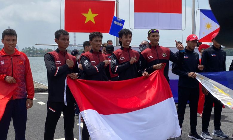 Tim Rowing Indonesia Tambah Satu Emas dari Nomor Lightweight Man’s Four