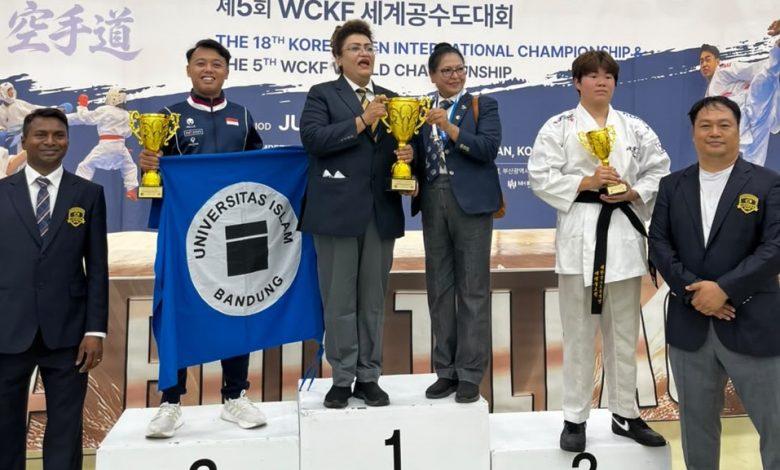 Karate Unisba Berjaya di Korea, Raih 5 Emas, 1 Perak, dan Juara Umum II